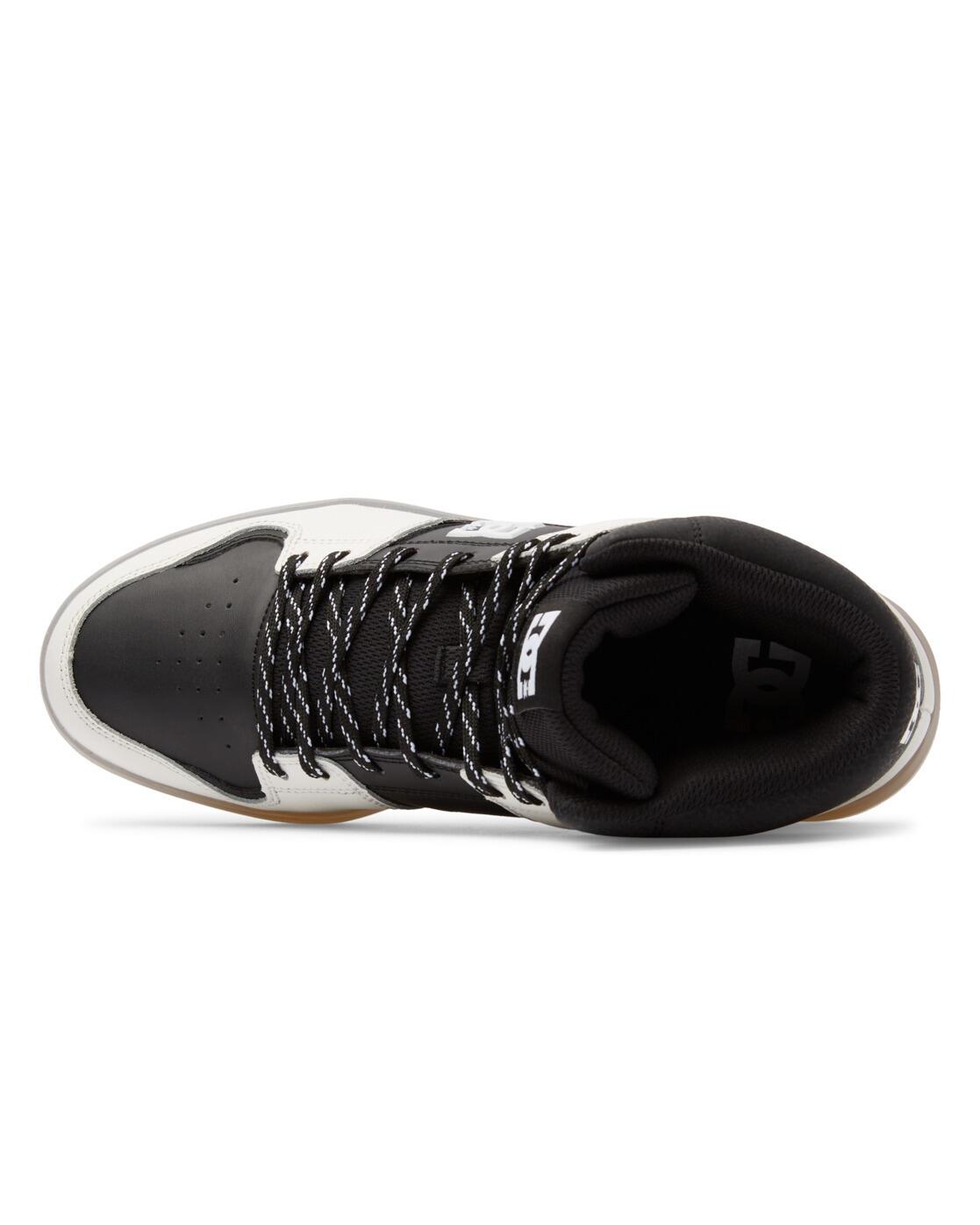 Chaussures de skate montantes en cuir Noir Homme 4/4