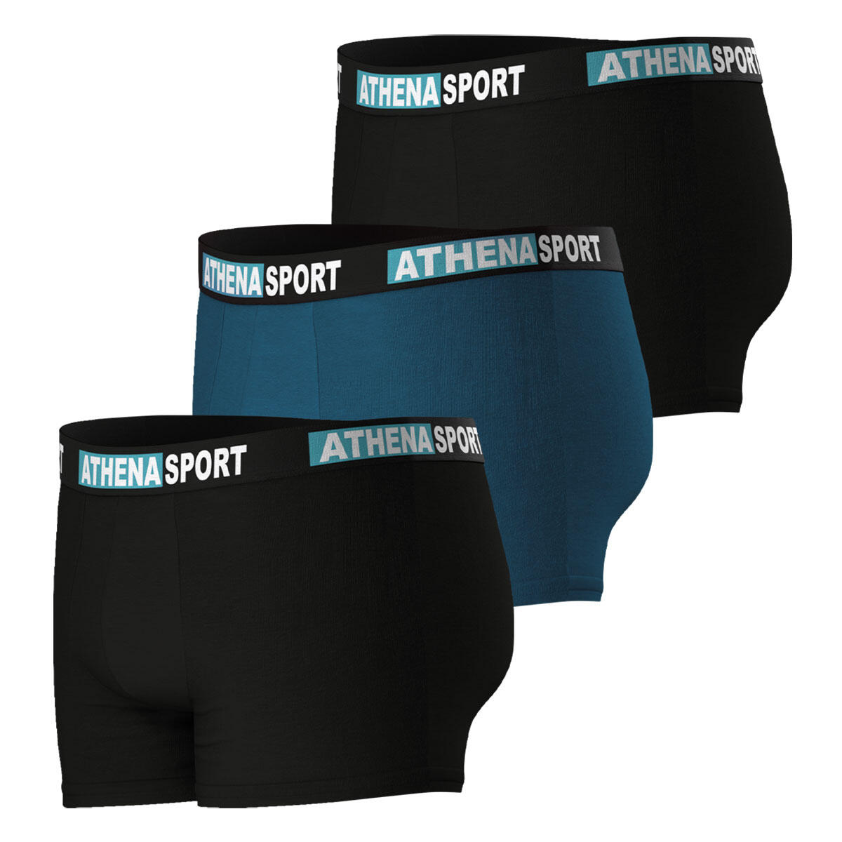 Lot de 3 boxers homme Daily Sport Coton 3/8