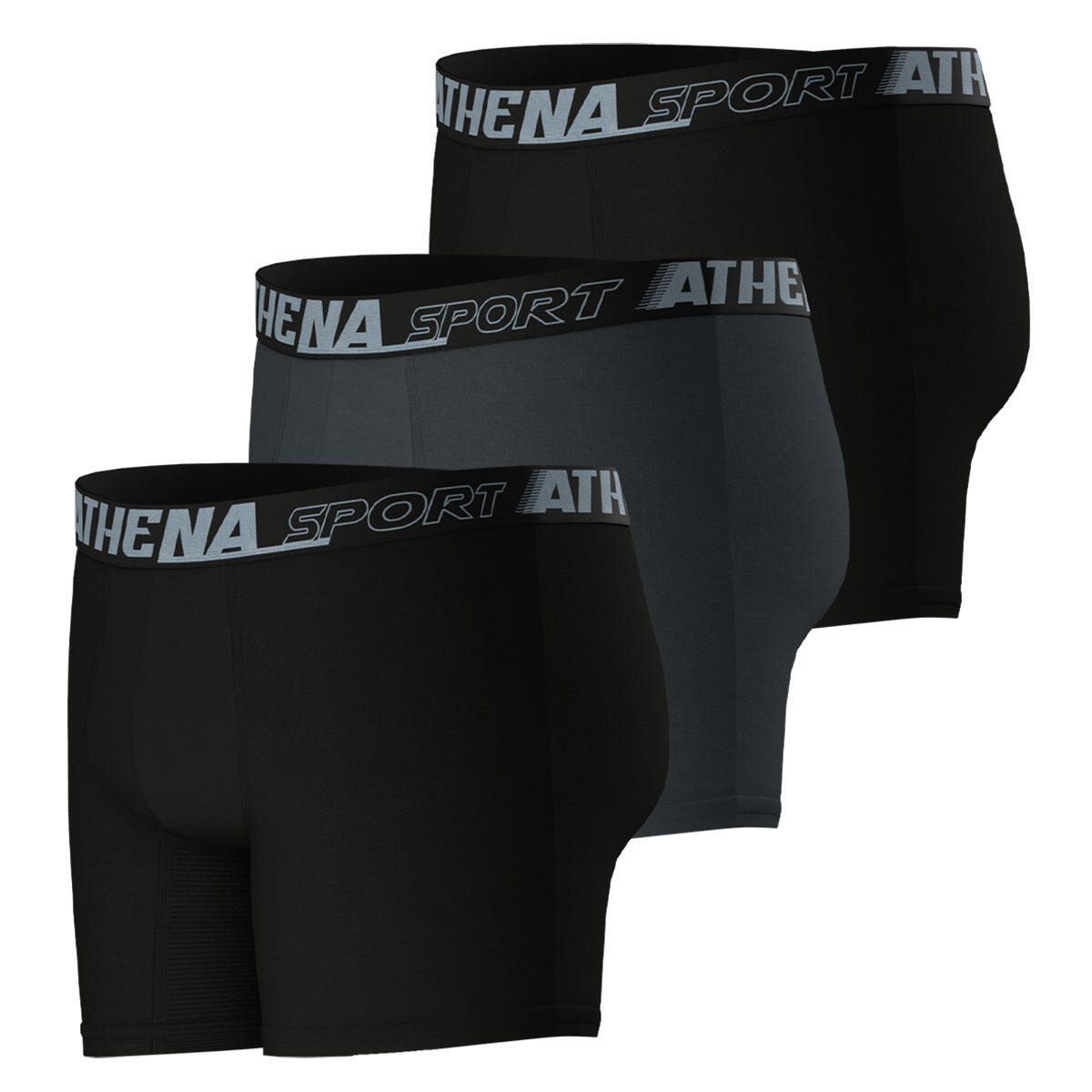 Lot de 3 boxers longs homme Sport Air Fit 3/8