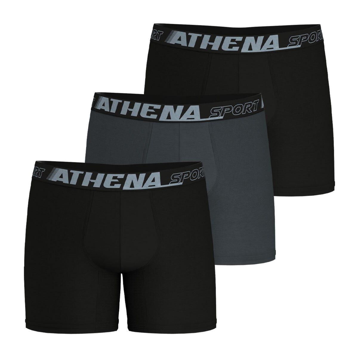 Lot de 3 boxers longs homme Sport Air Fit 2/8