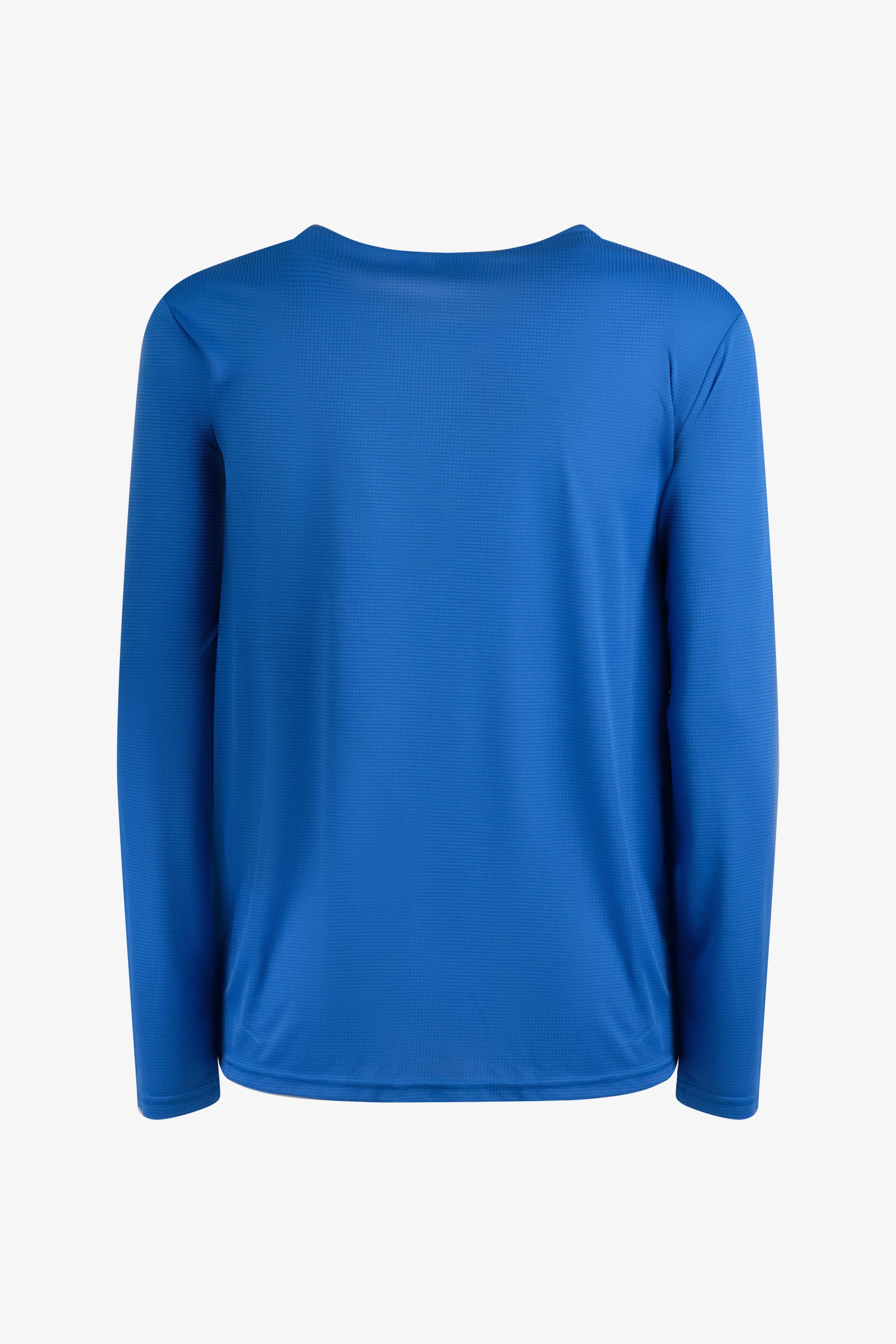 T-shirt Esercito training a maniche lunghe bluette uomo 2/4