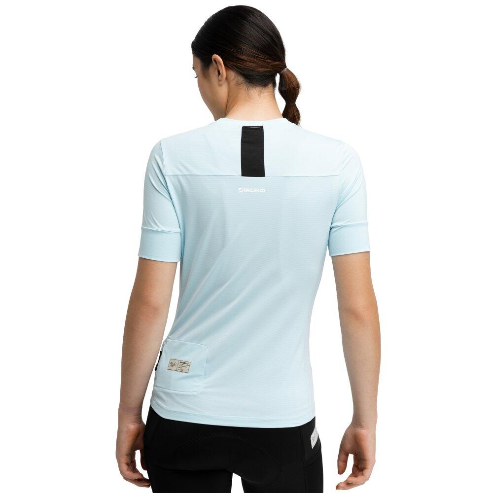 T-shirt cyclisme gravel femme Homme et Femme Spugla-W Bleu 2/7