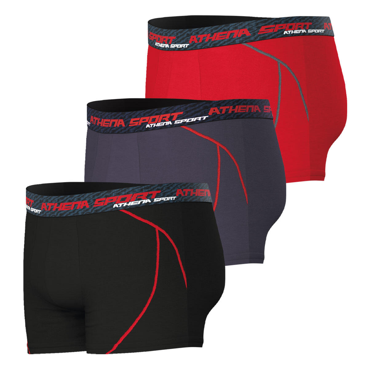Lot de 3 boxers homme Training Dry 3/8