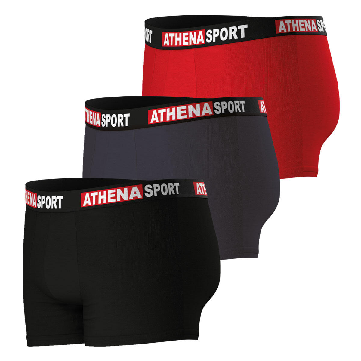 Lot de 3 boxers homme Daily Sport Coton 3/8