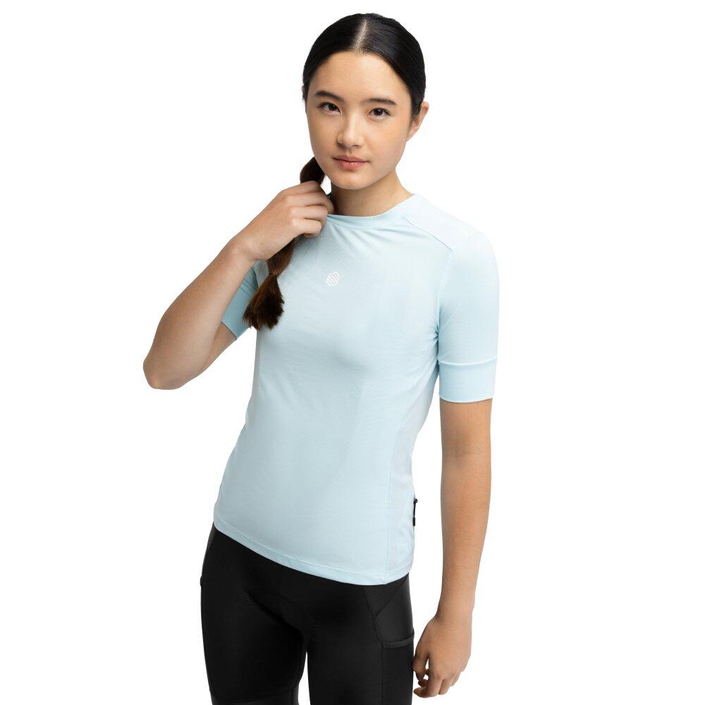 Men & Women Cycling women's gravel t-shirt Spugla-W Blue