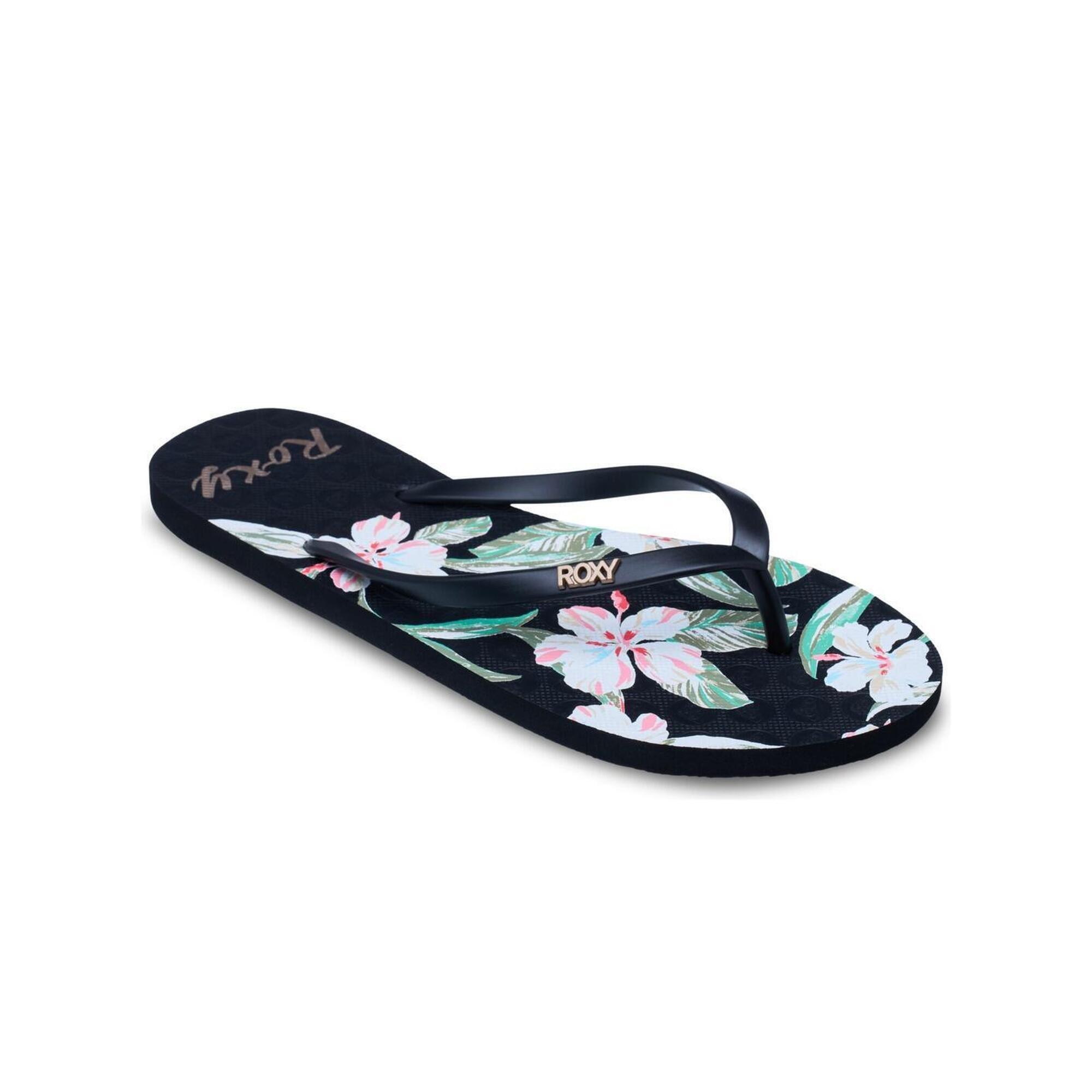 Roxy - Tongs New Viva Printed Femme - Tongs - Vert - Decathlon