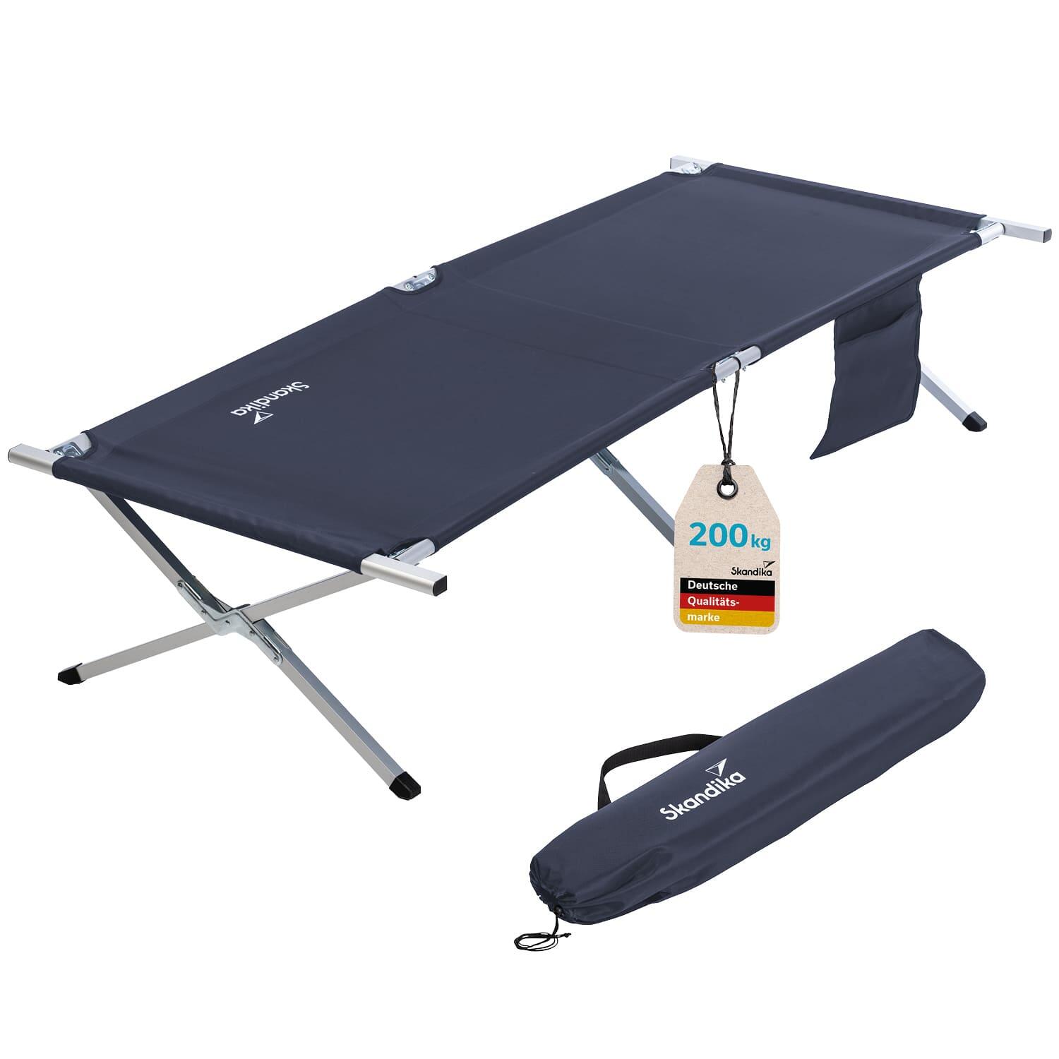 Gebraucht - Campingliege Vuoma - Klappbare Sonnenliege mit Organizer-Tasche 1/13