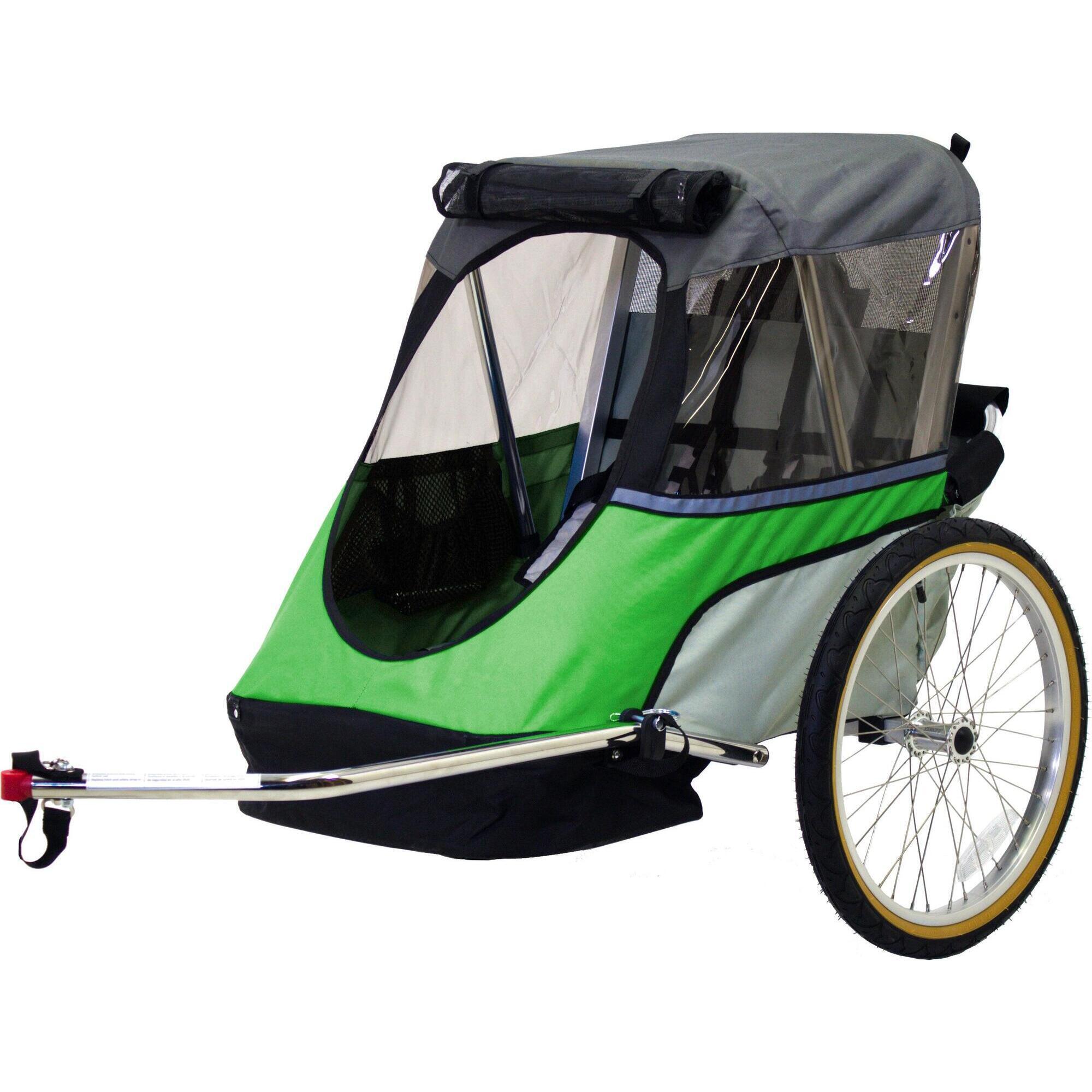 Wike - Remorque À Vélo Pour Enfants Wike Junior - Pomme Vert - Remorque À Vélo - Vert - Decathlon