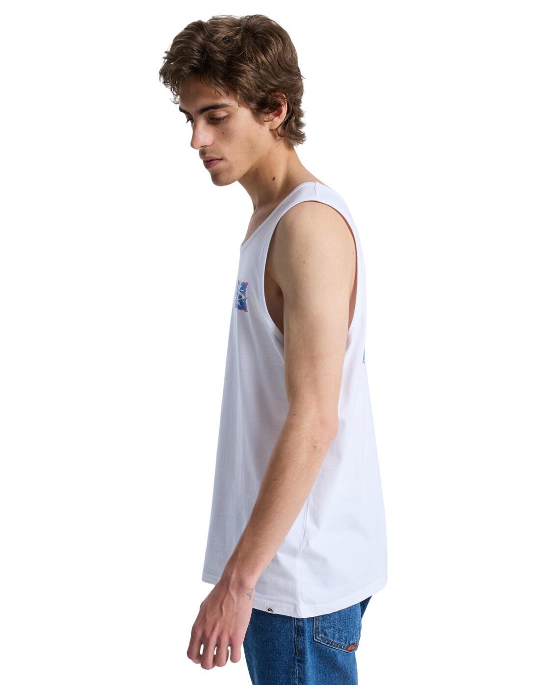 Débardeur EV STARFISH STAMP Blanc Homme 3/4