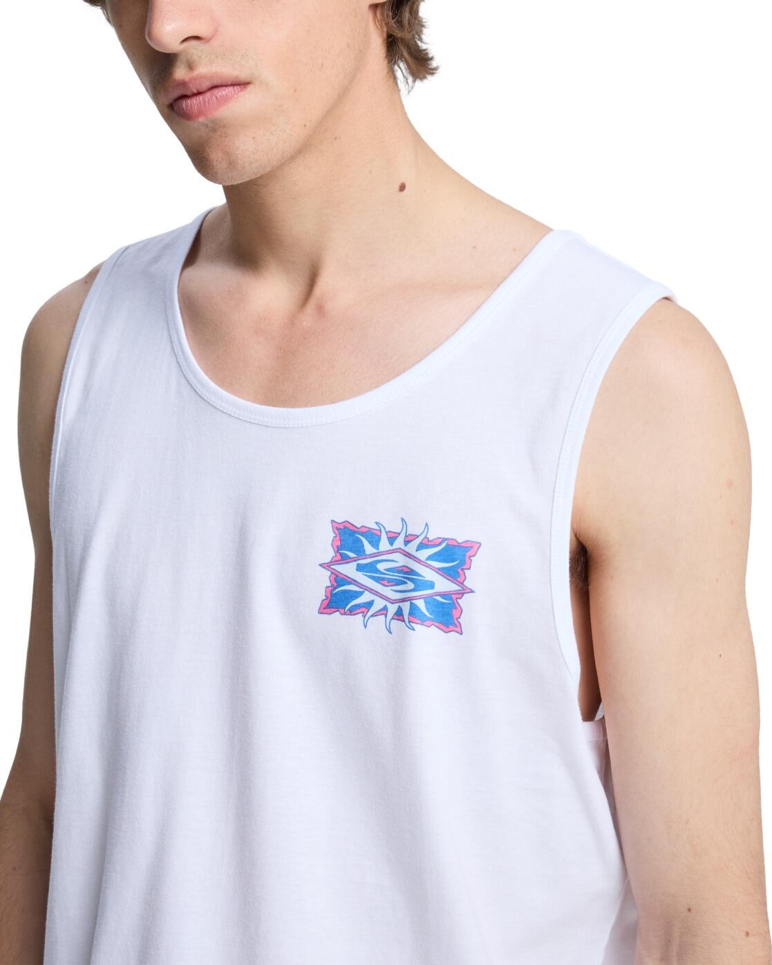 Débardeur EV STARFISH STAMP Blanc Homme 4/4