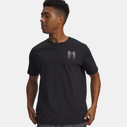 T-shirt UA Blur Logo pour homme Under Armour Noir