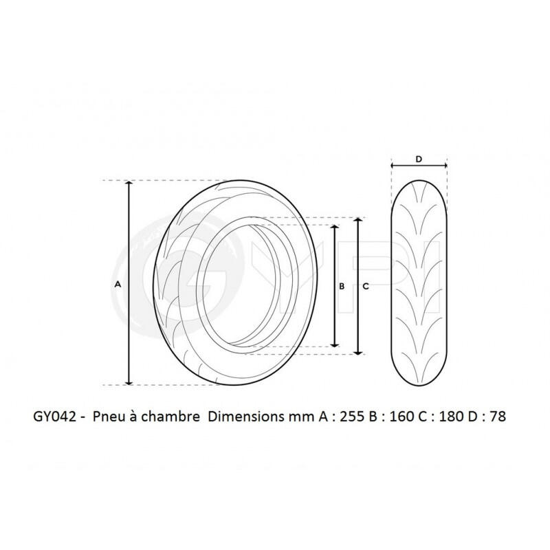 Pneu - 10" *2.7-6.5 Tubeless - City 2/4