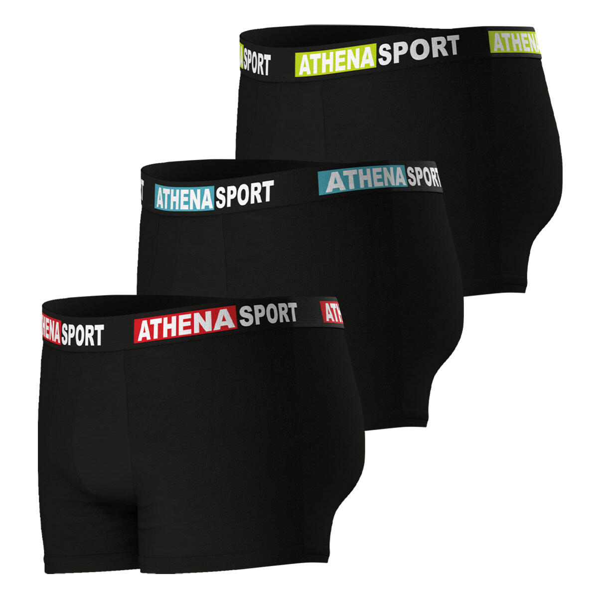 Lot de 3 boxers homme Daily Sport Coton 3/8
