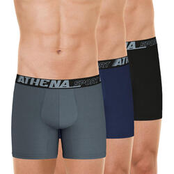 Lot de 3 boxers longs homme Sport Air Fit