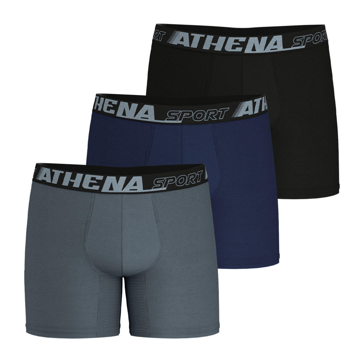 Lot de 3 boxers longs homme Sport Air Fit 2/8