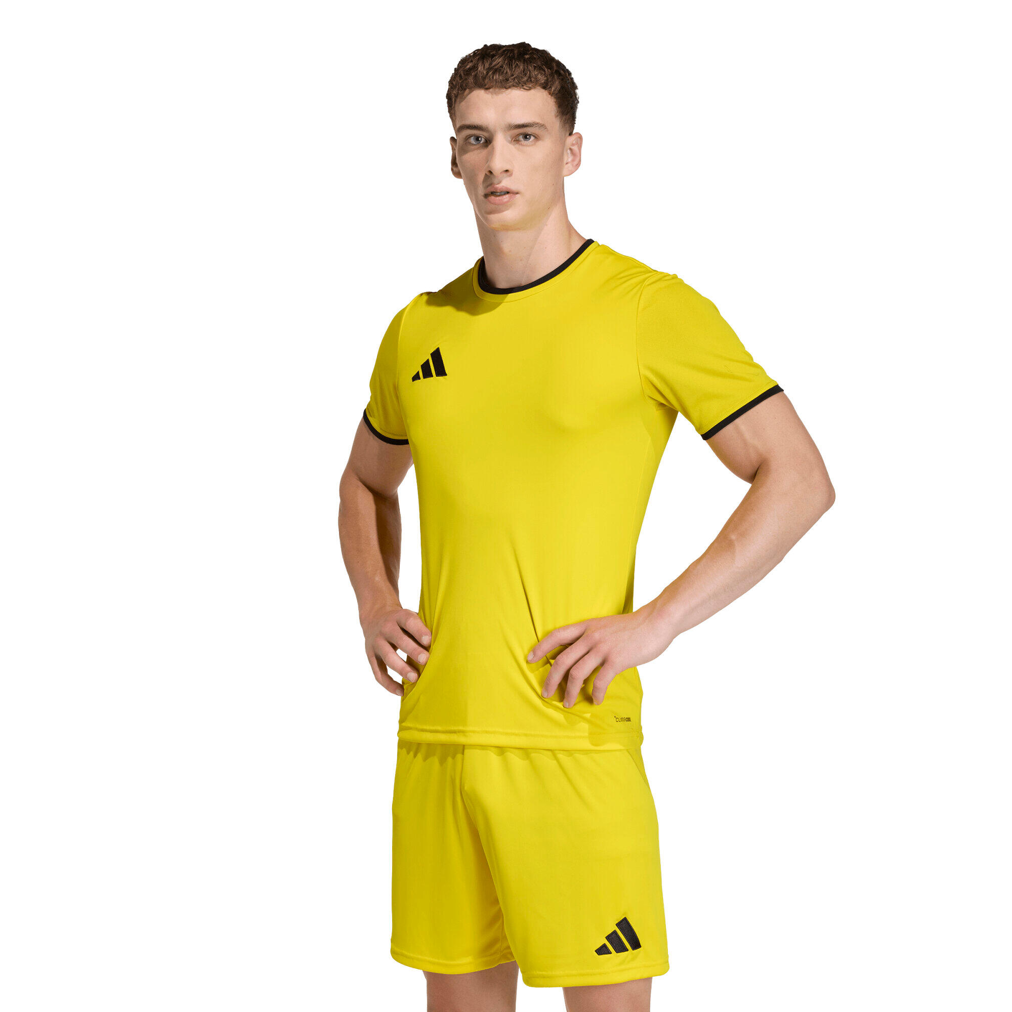 T-shirt adidas Entrada 26 uomo, taglio aderente, Climacool 3/7