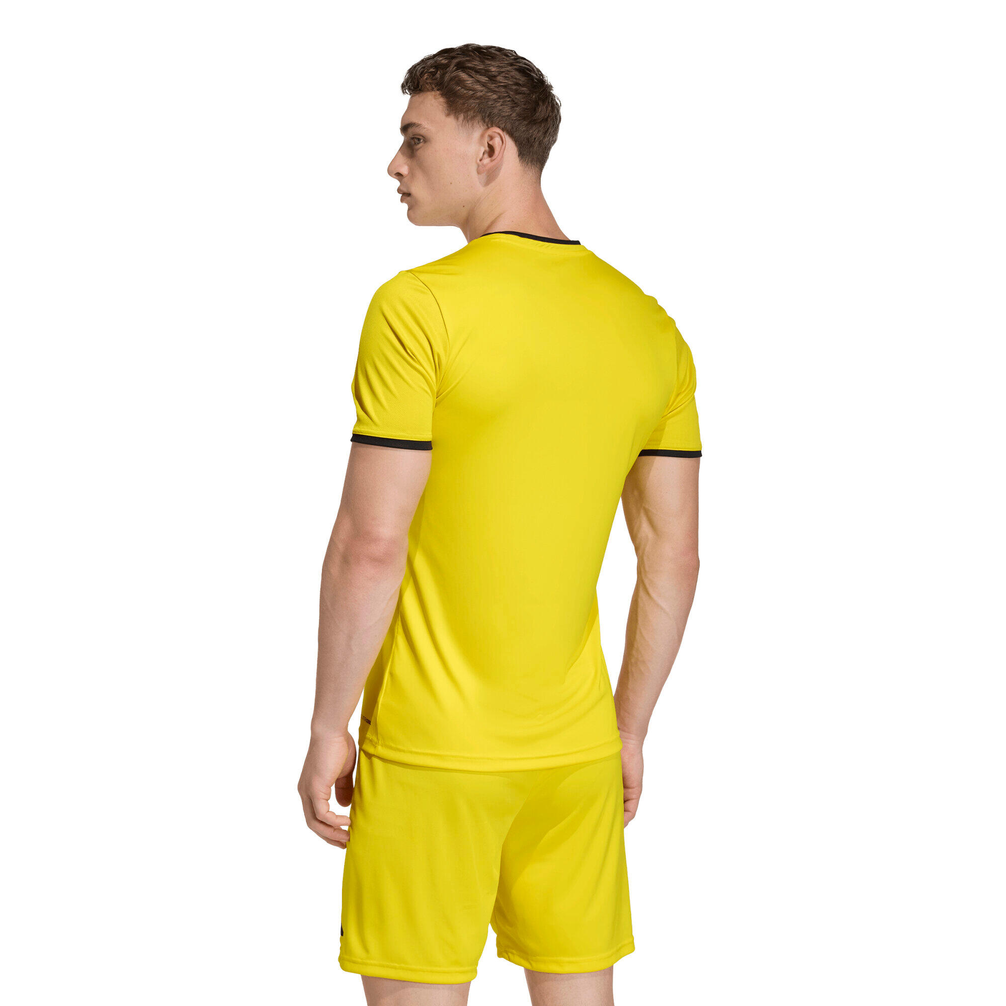 T-shirt adidas Entrada 26 uomo, taglio aderente, Climacool 4/7