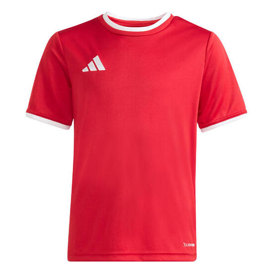 Maillot foot enfant Adidas Climacool manches courtes, rouge, coupe classique