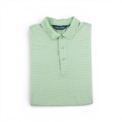 Tweedehands - korte mouw heren polo shirt groen - als nieuw