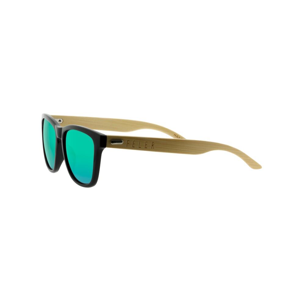 Lunettes de Soleil Feler B1039M-1 - GREEN en Bois Unisexe 50 mm 3/5