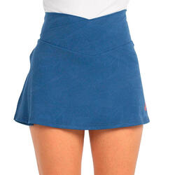 Skort de tennis BULLPADEL Castula BLEU taille haute extensible