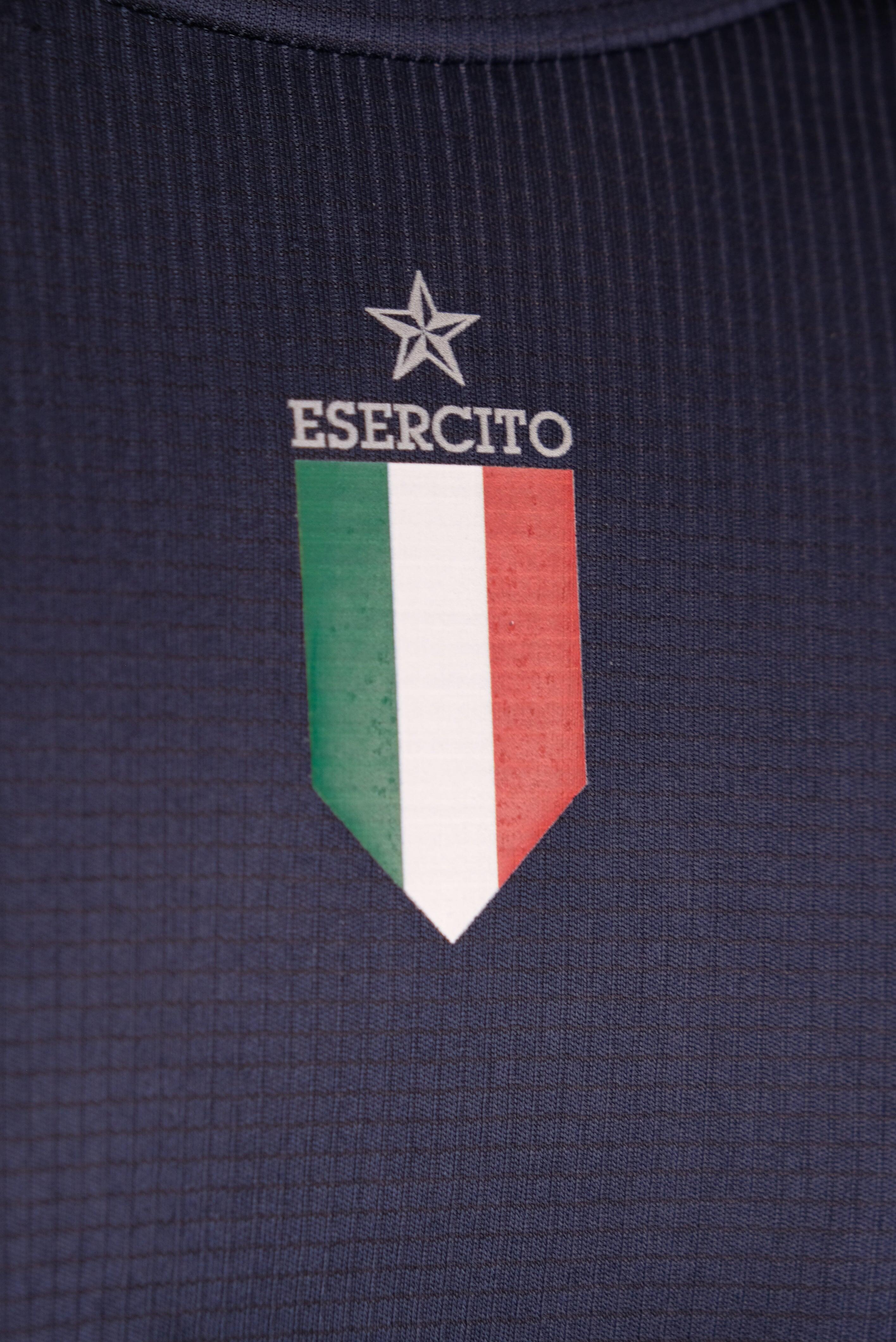 T-shirt Esercito training a maniche lunghe blu uomo 3/4