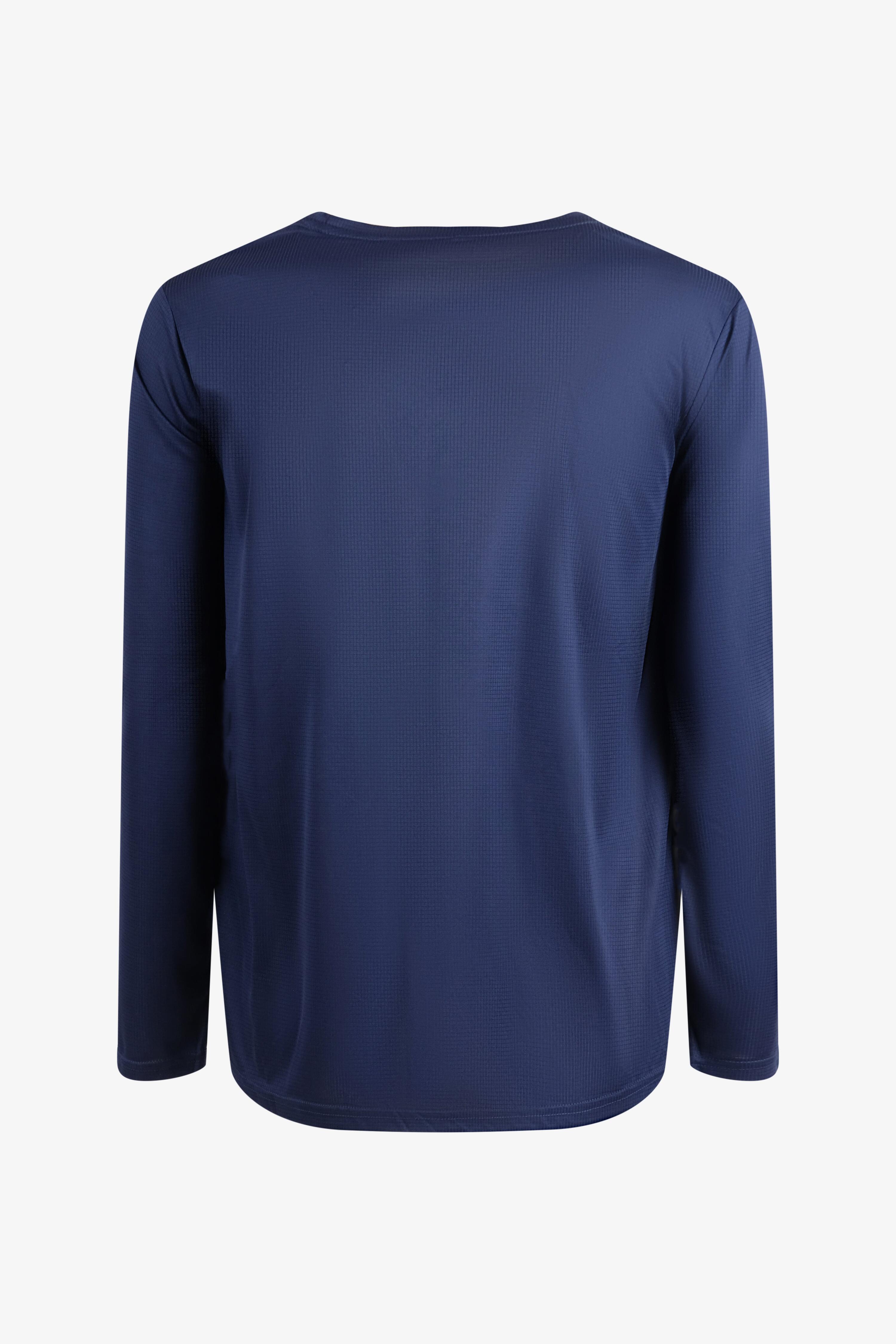 T-shirt Esercito training a maniche lunghe blu uomo 2/4