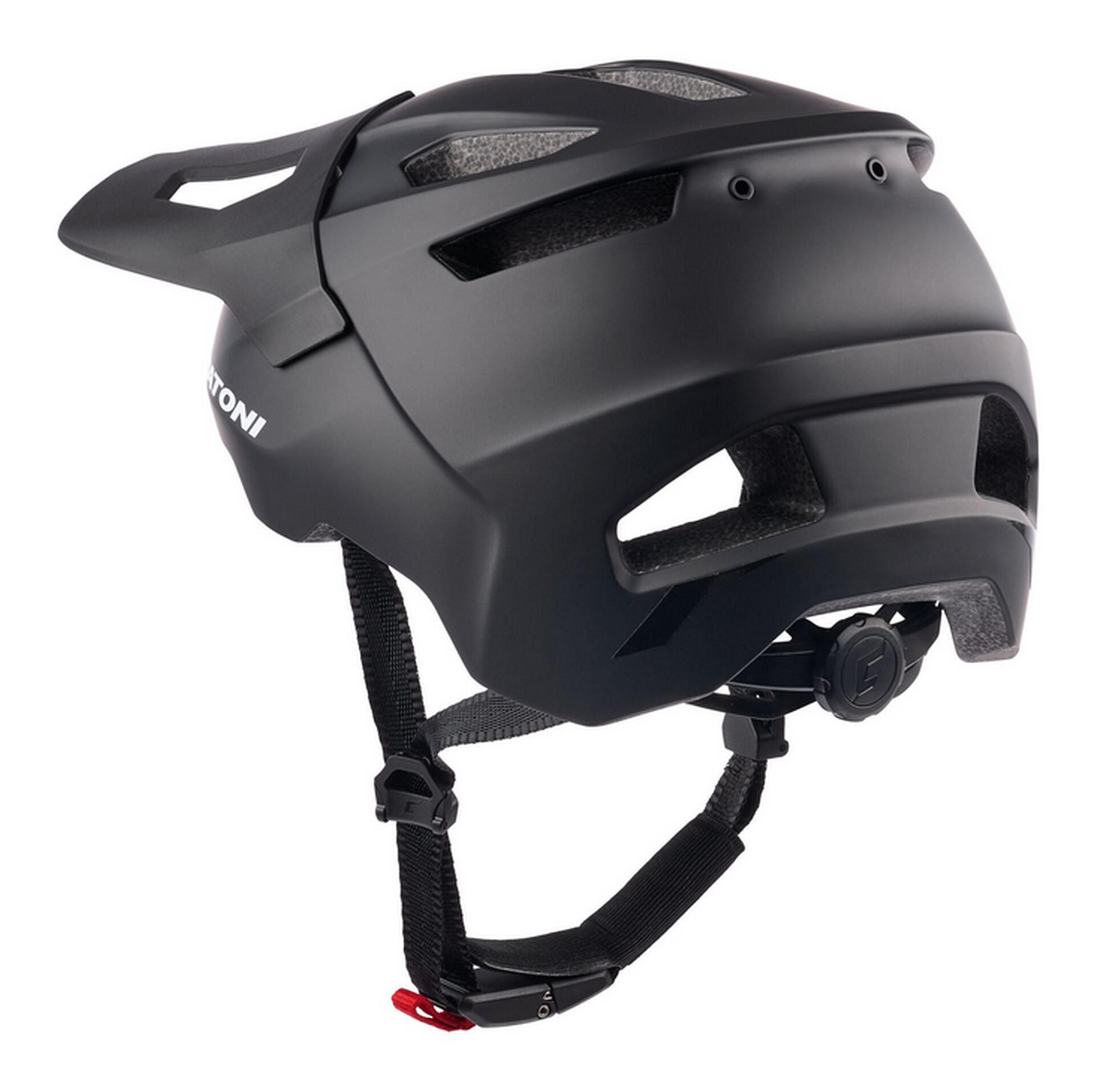 Kinder-/Jugendhelm  "WildCat", schwarz 3/4