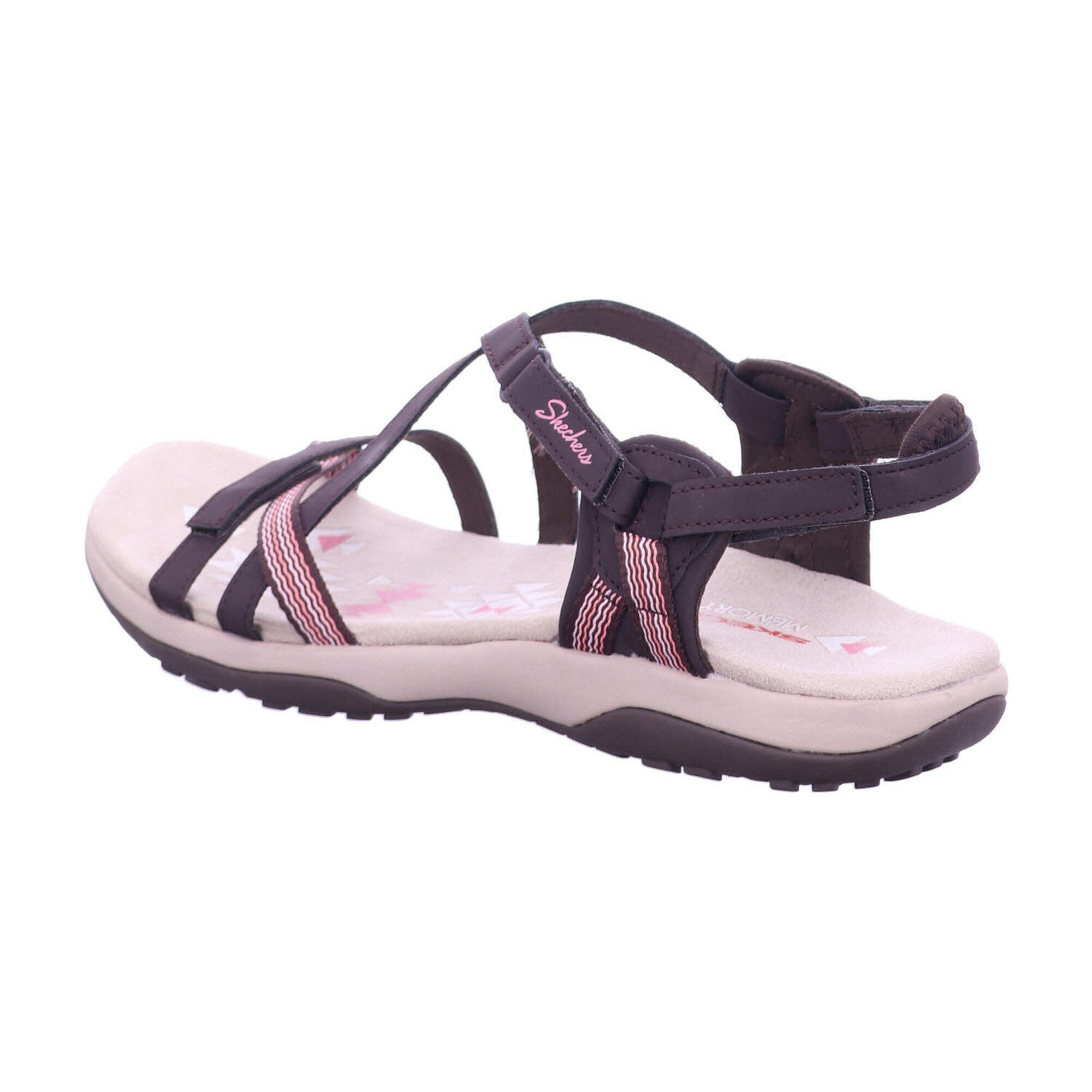 Sandalias Planas Mujer Skechers Reggae Slim - Sun Array Marrón 3/5