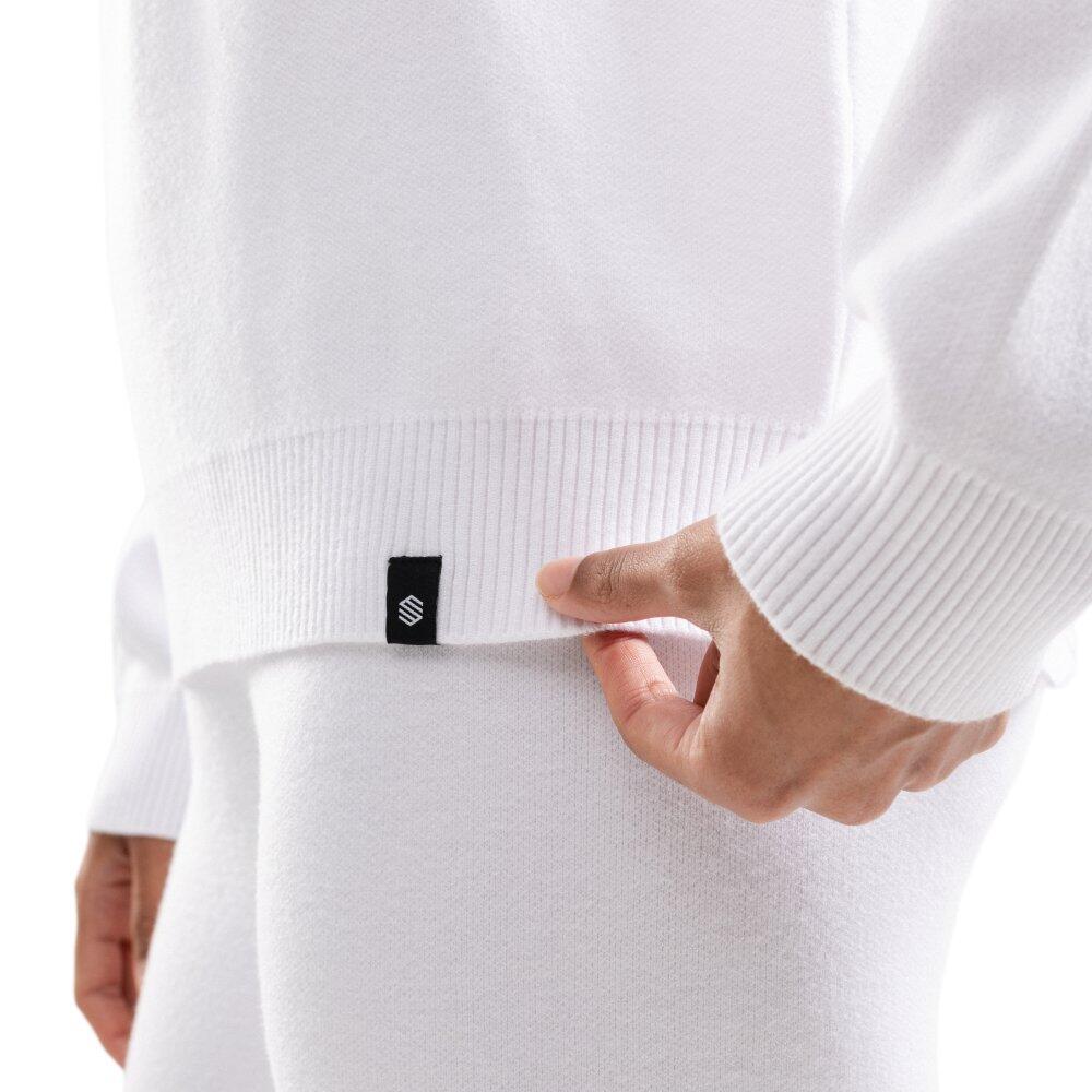 Pull demi-zip en maille femme Sapporo-W White Blanc 4/7