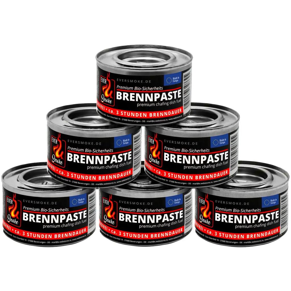 Fuel Gel Pack 6x 200g Smokeless & Odourless Burning Gel