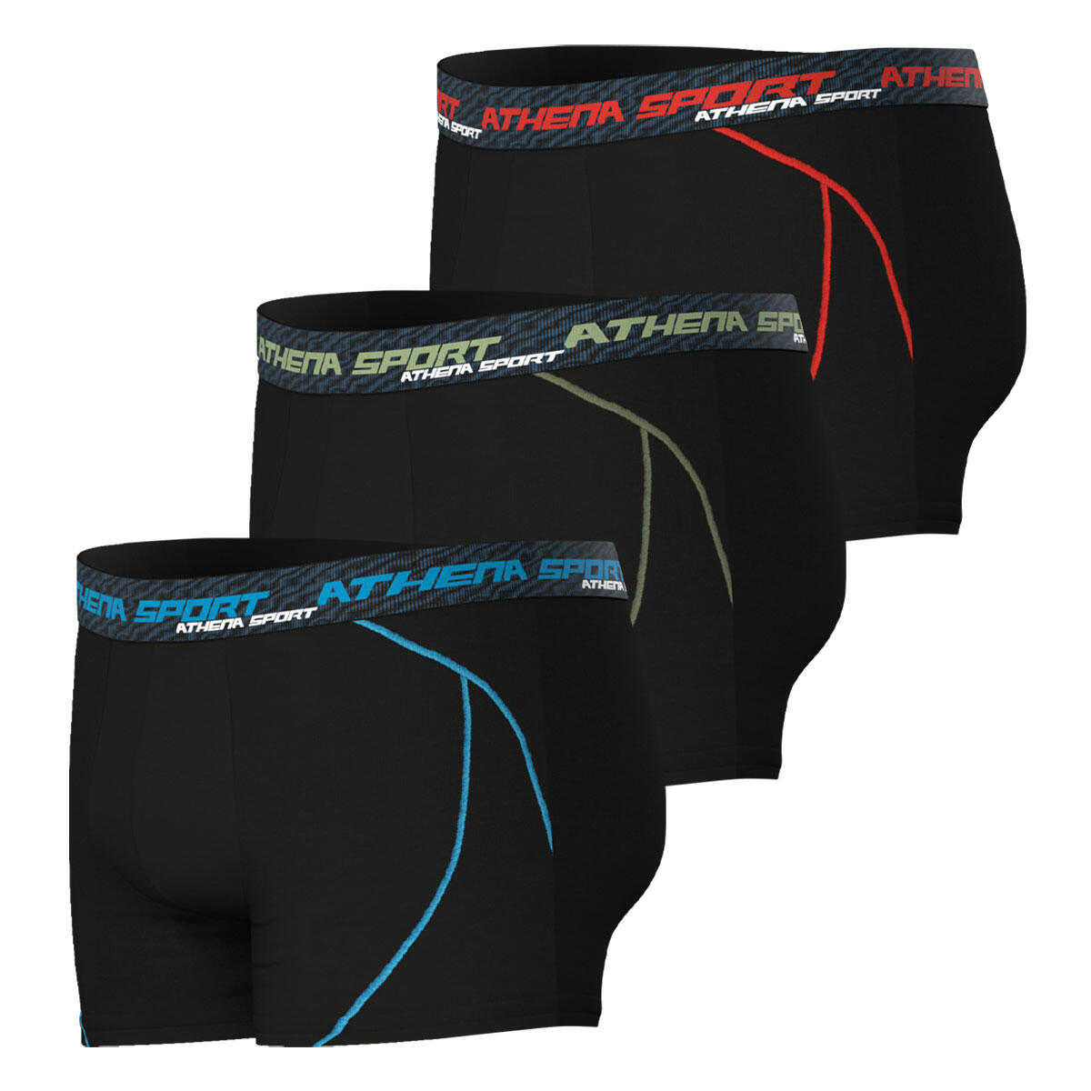 Lot de 3 boxers homme Training Dry 3/8