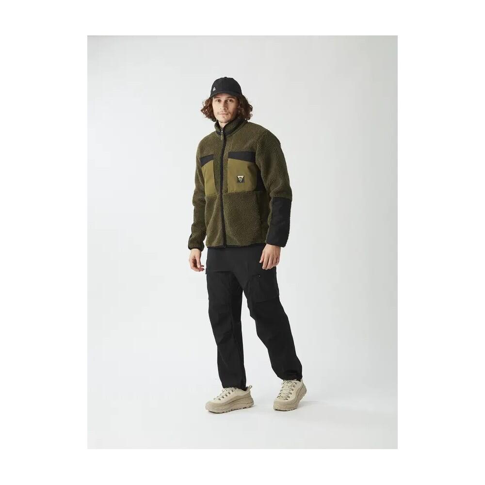 PICTURE Polaire homme zippée PEMBERTON - TOBACCO BLACK 5/7
