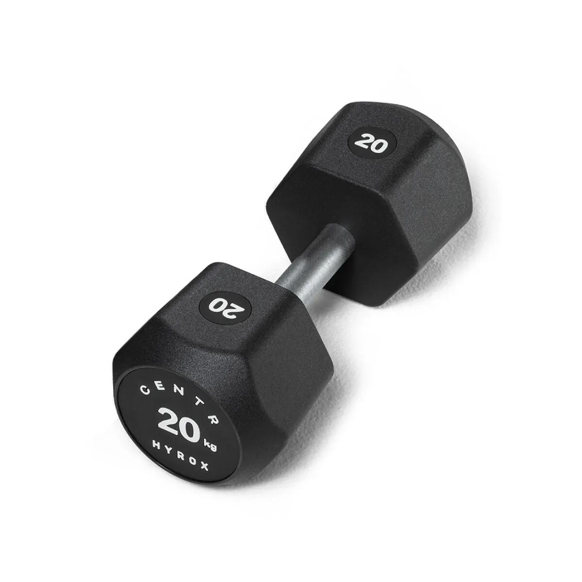 Centr - X Hyrox Urethane Dumbbell 20kg - Haltère - Noir - 20 Kg - Decathlon