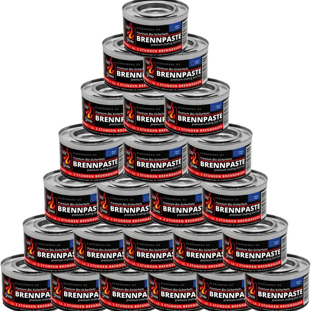 Fuel Gel Pack 24x 200g Smokeless & Odourless Burning Gel