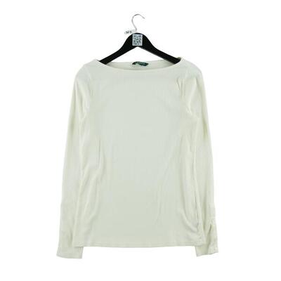 Tweedehands - lange mouw wit dames t-shirt - als nieuw