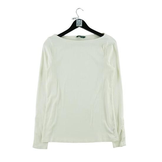 Second life - Langarm Weißes Damen-T-Shirt - Wie neu