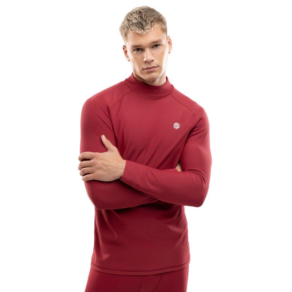 Men Winter sports thermal base layer top Slush Brown Brown