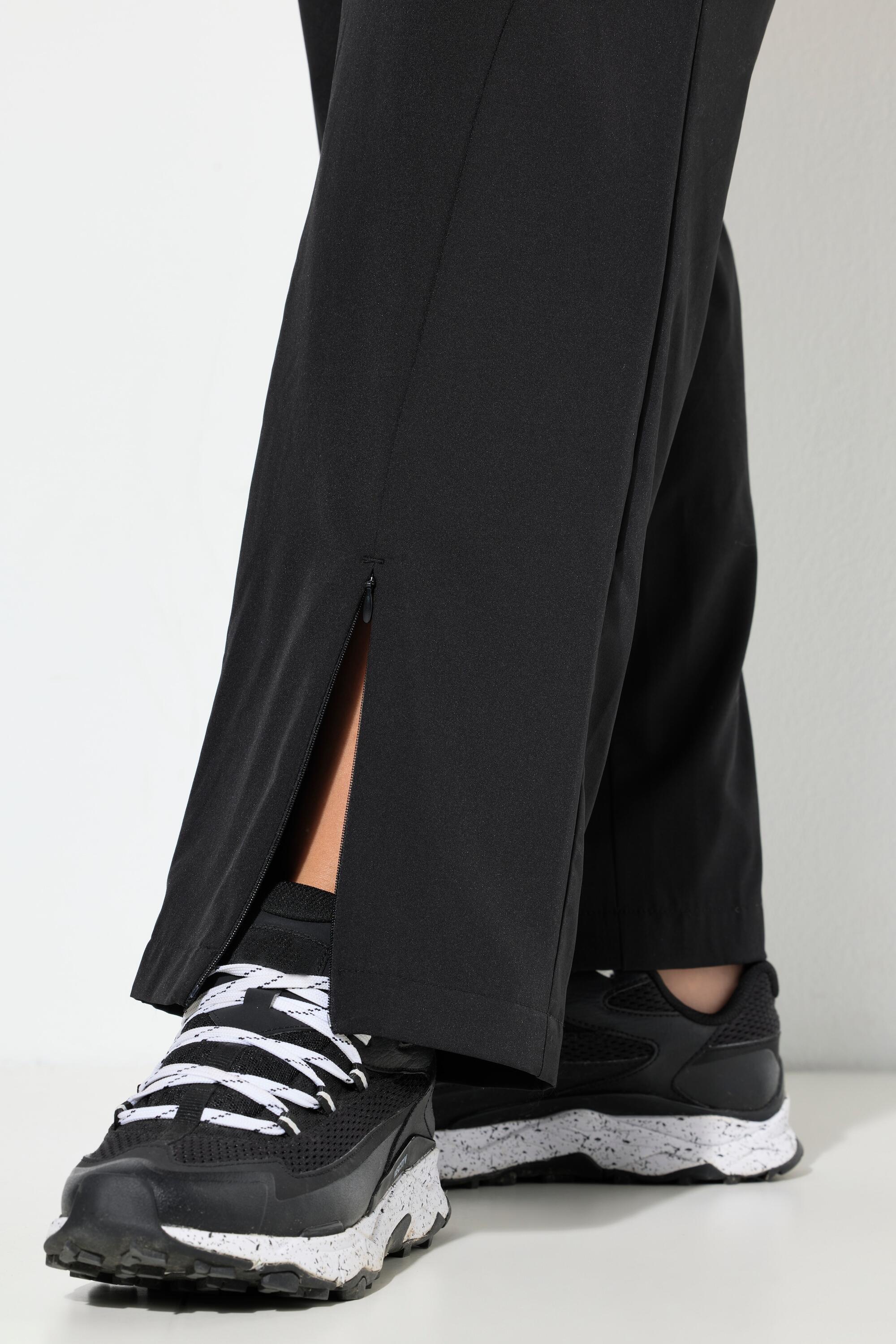 Damen Funktionshose gerades Bein Elastikbund Zipptaschen 4/7