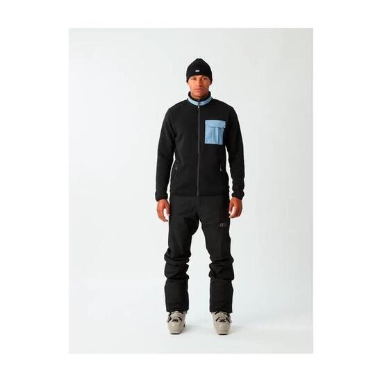 PICTURE Polaire technique zippée homme DAUWY FZ - BLACK