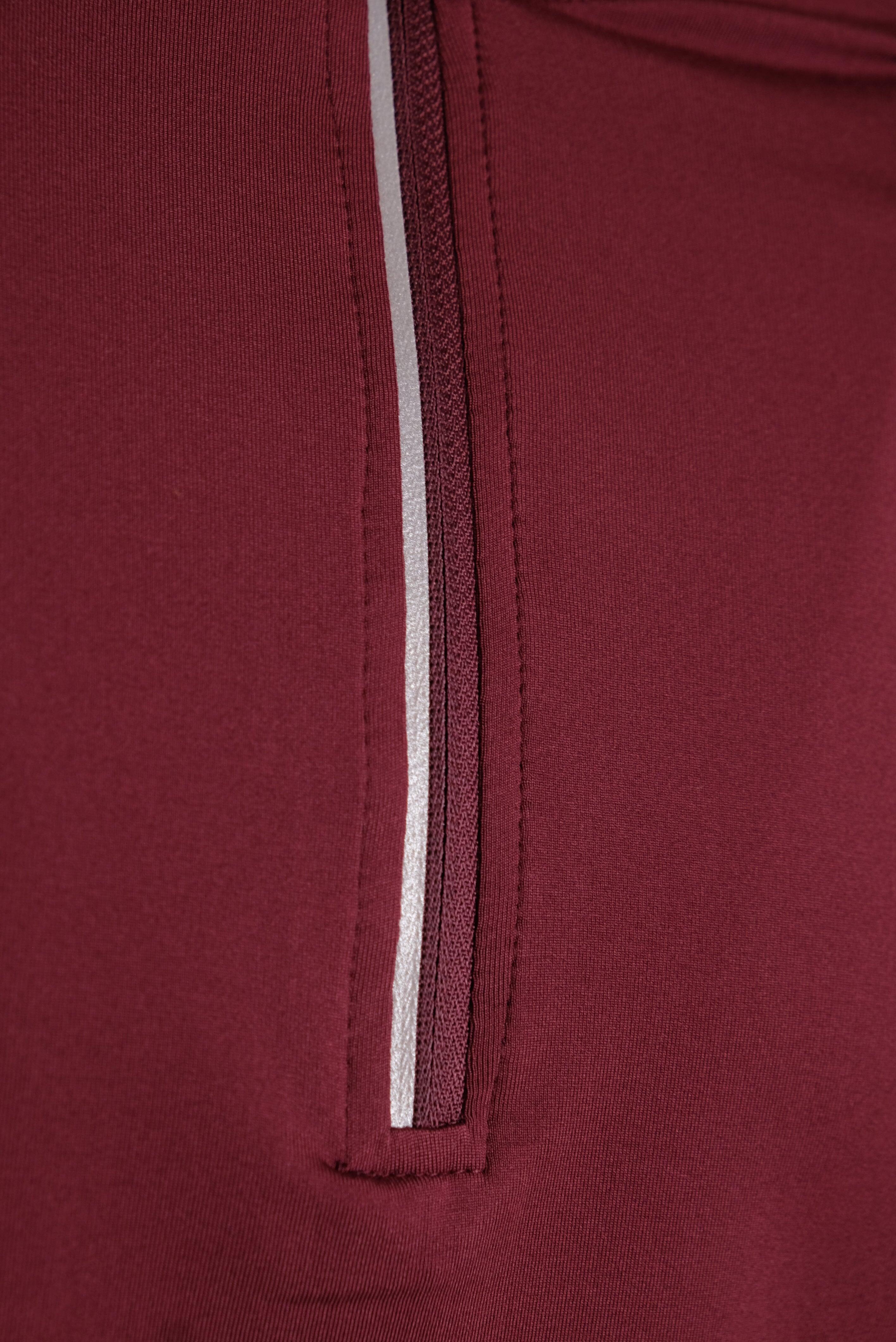 Felpa Esercito training a maniche lunghe bordeaux donna 3/4