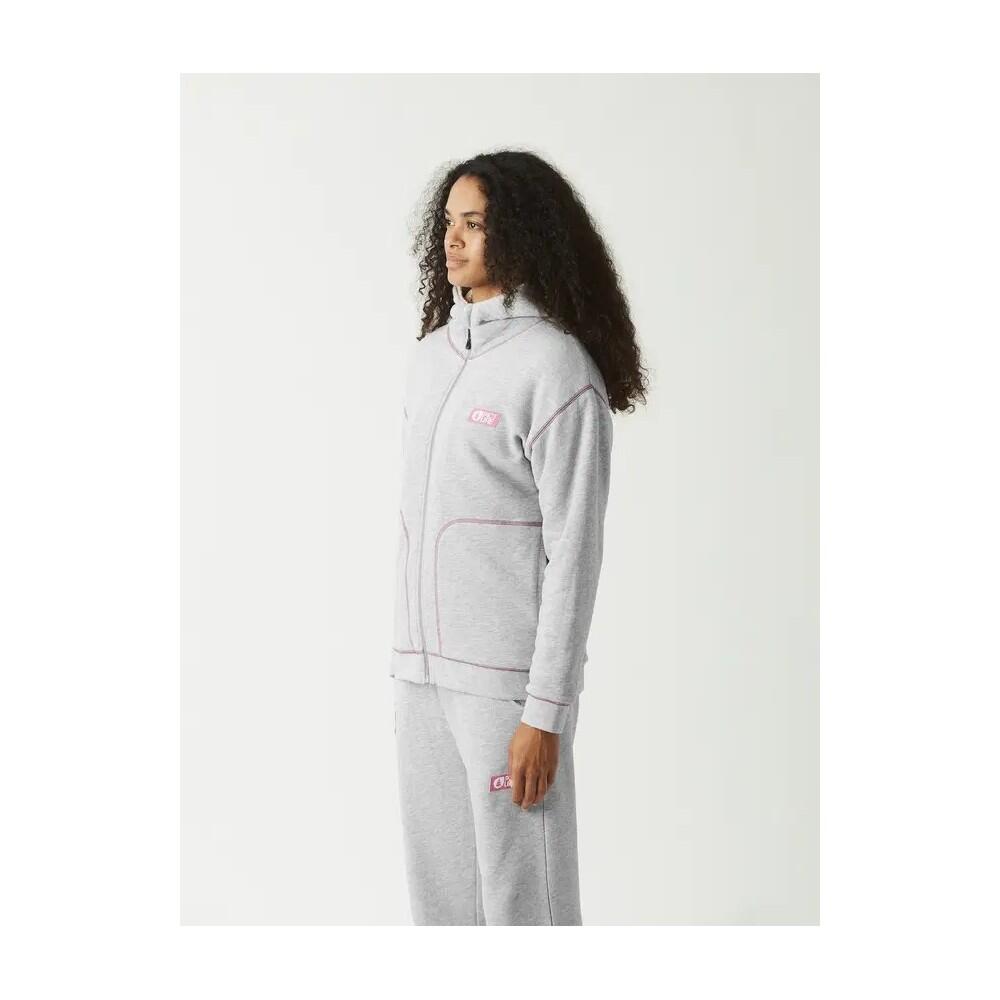 Picture - Picture Sweat À Capuche Zippé Femme Basement Plush - Grey Melange - Sweat-shirt - Gris - Decathlon