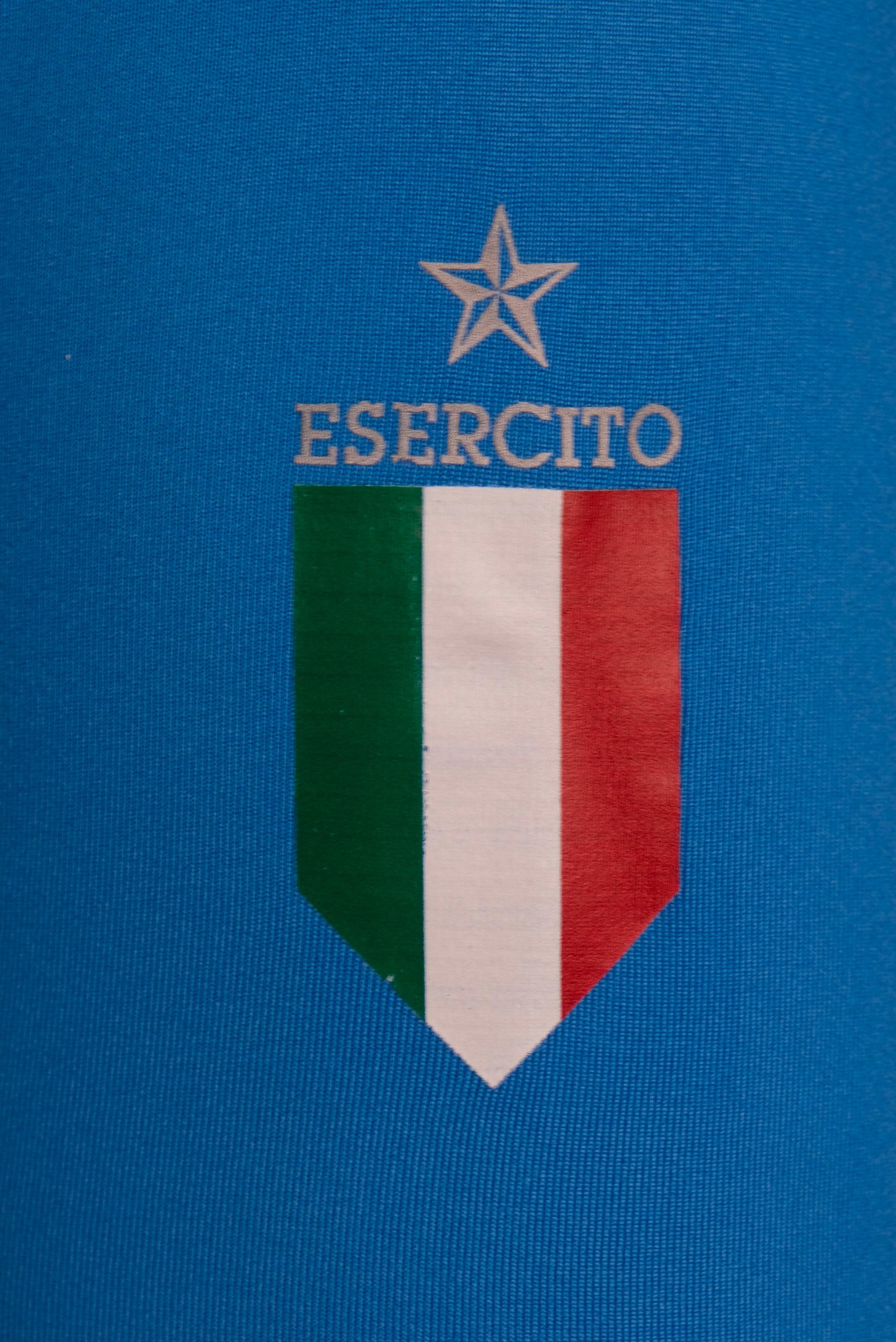 Felpa Esercito training a maniche lunghe bluette uomo 3/4