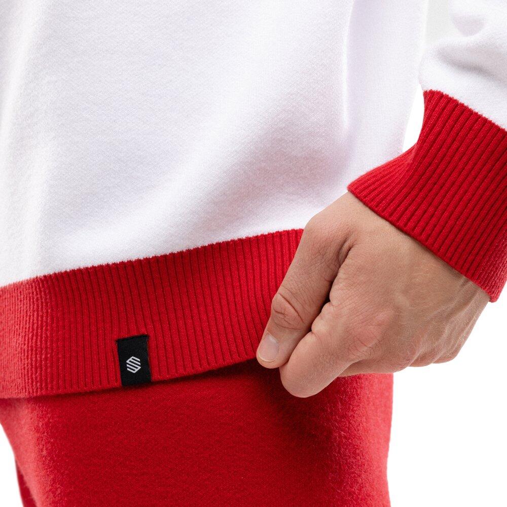 Pull demi-zip en maille homme Sapporo red Rouge 5/7