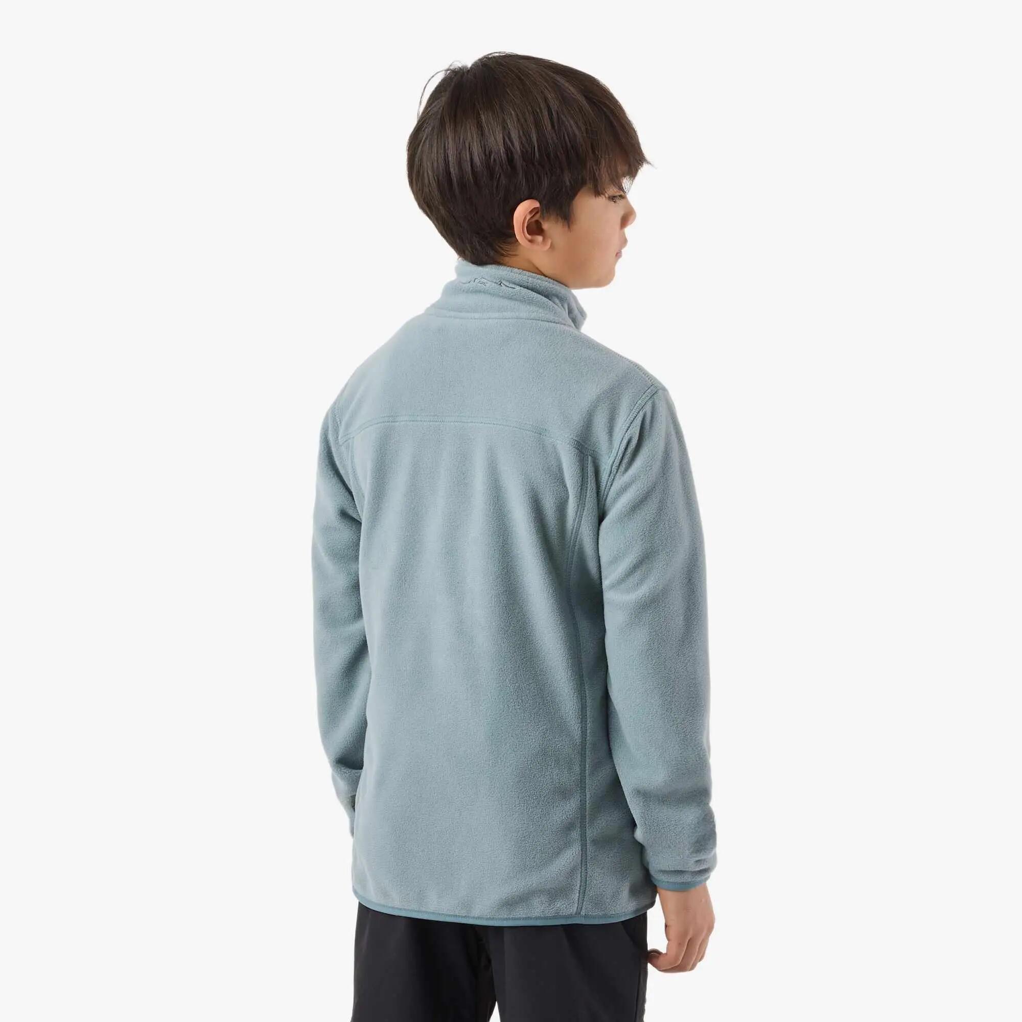 Fleece Longsleeve Full-Zip Wandelen Kinderen Tromsö Normaal 2/8