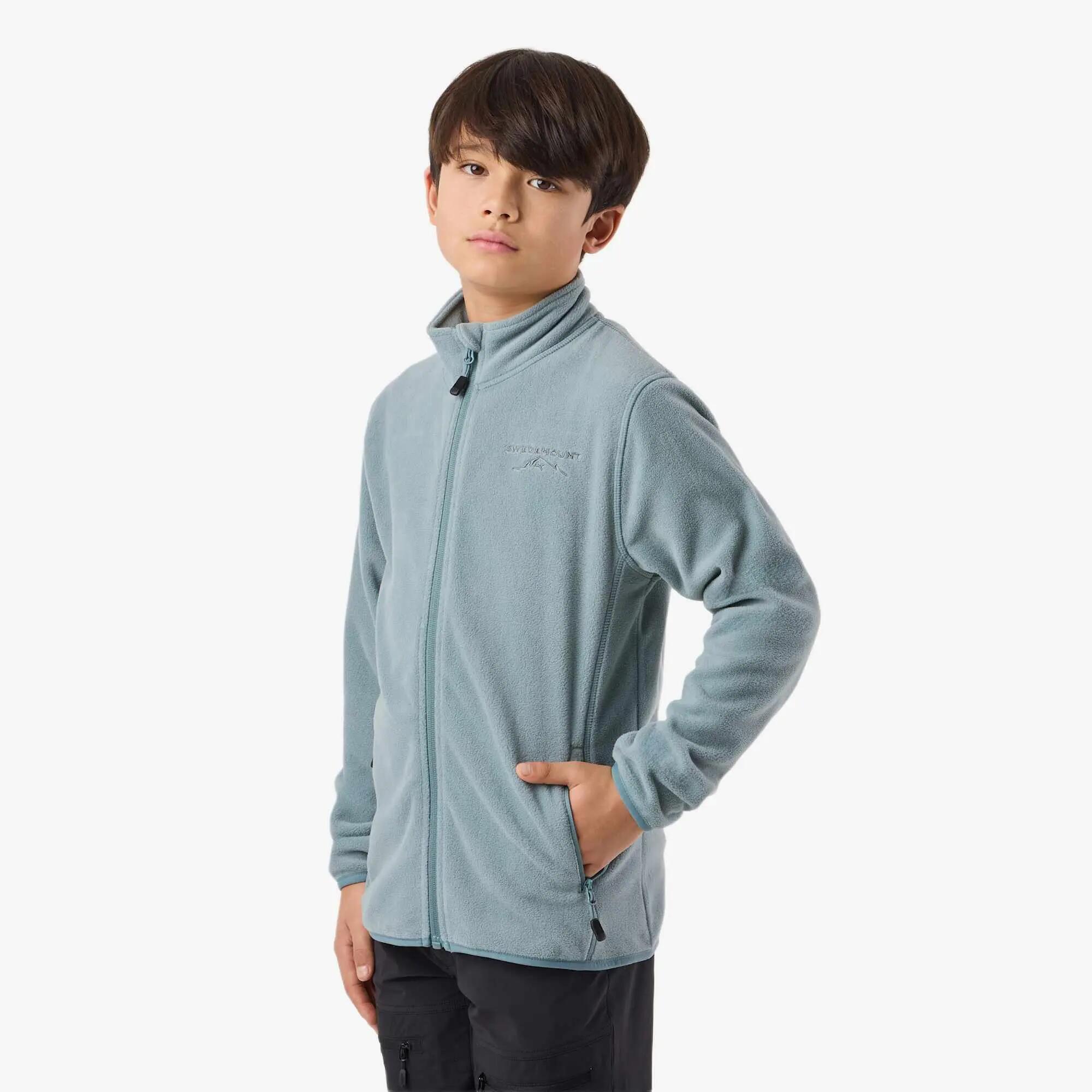 Fleece Longsleeve Full-Zip Wandelen Kinderen Tromsö Normaal 4/8