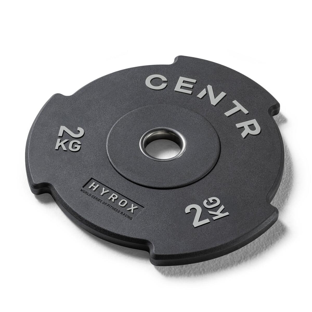Centr - X Hyrox Top Plate 2kg - Poids - Noir - 2 Kg - Decathlon