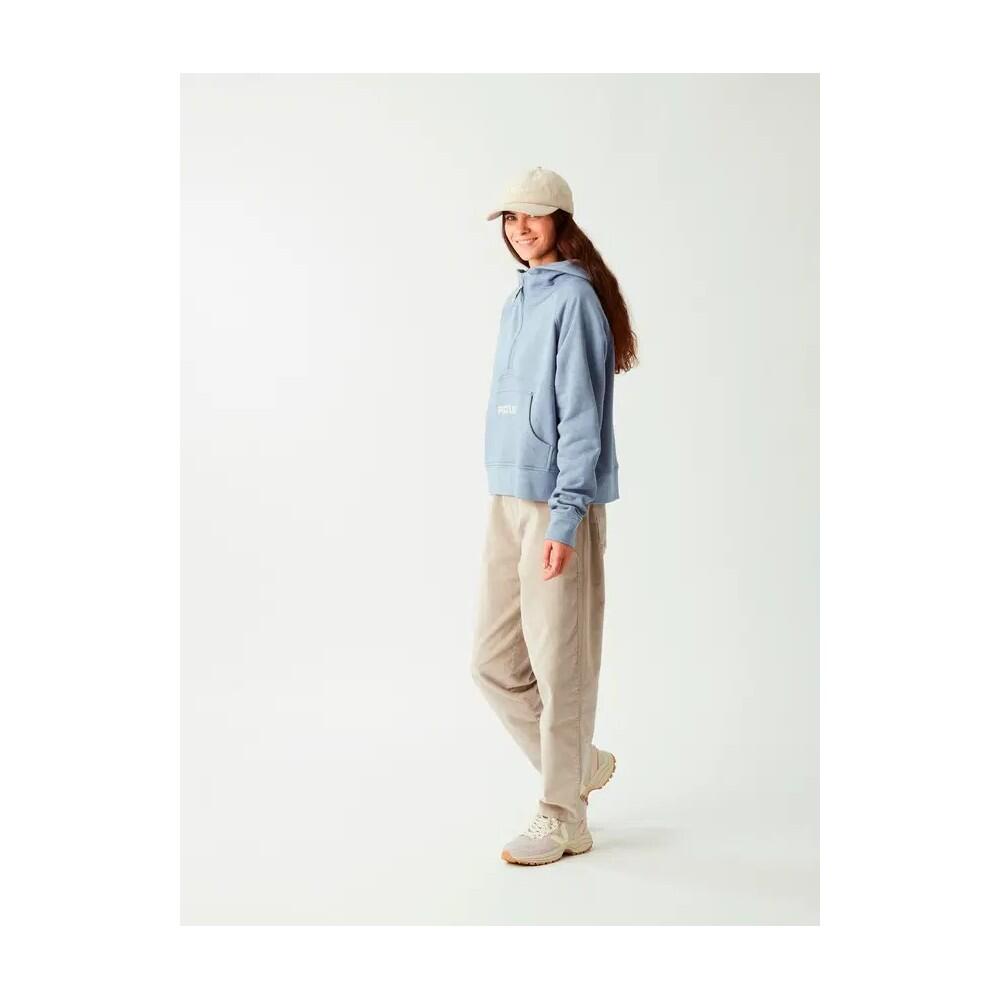 PICTURE Sweat à capuche zippé femme QUENDA 1/2 - STONEWASH 2/7