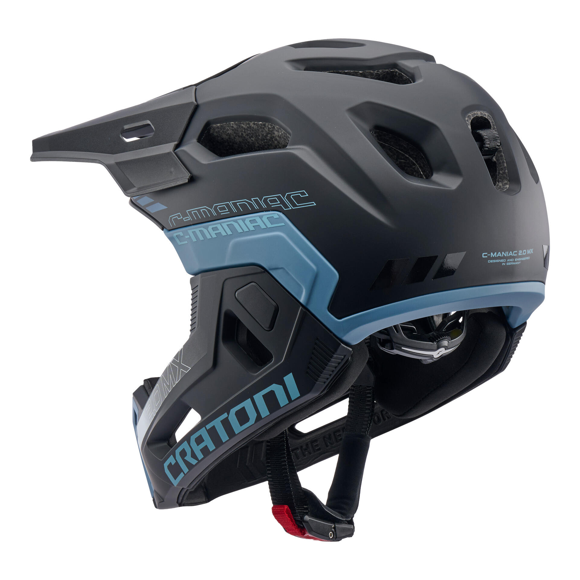 MTB-Fahrradhelm C-Maniac 2.0 MX, schwarz-blau 3/3