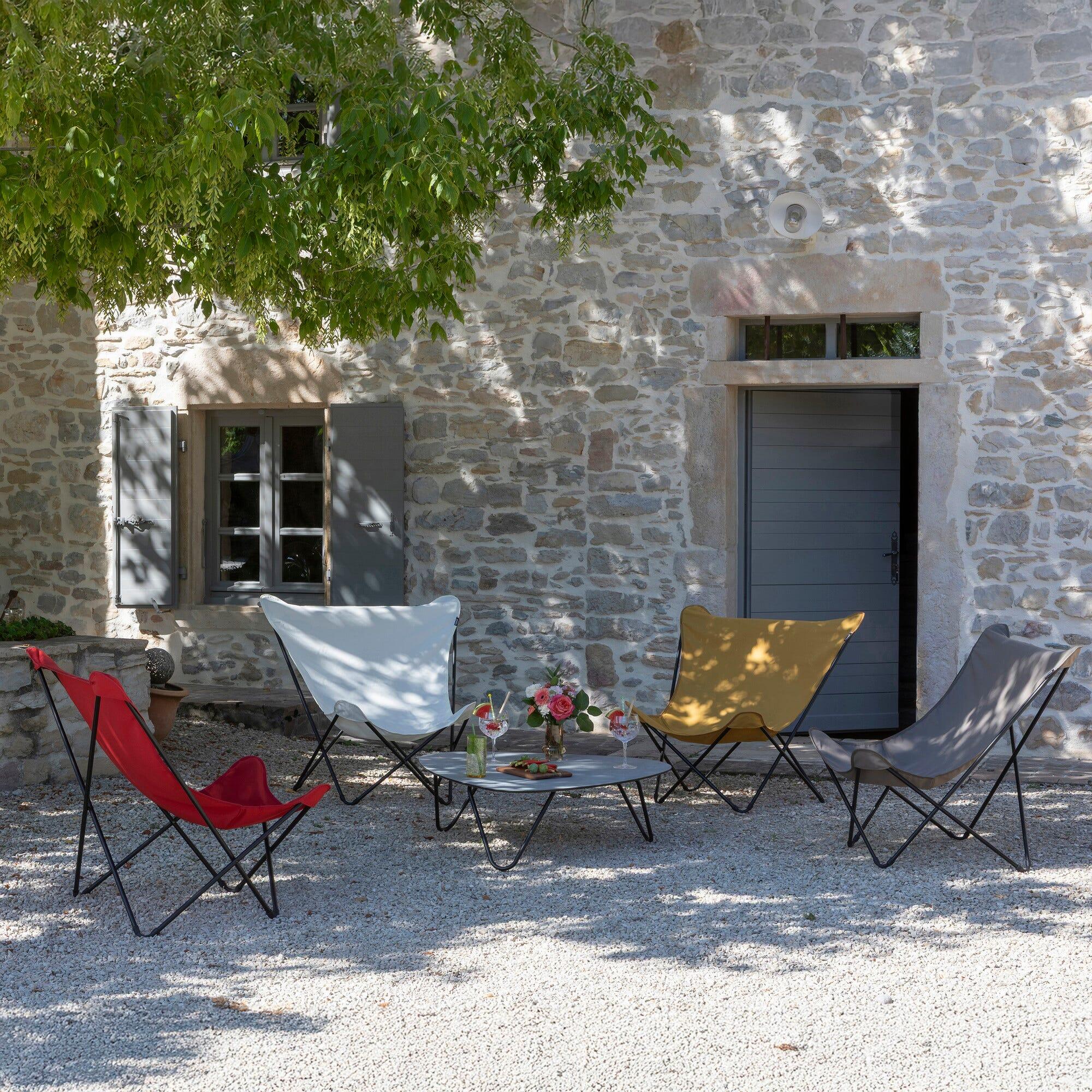 Fauteuil papillon grande largeur - POP UP XL - Marron - Lafuma Mobilier 5/7